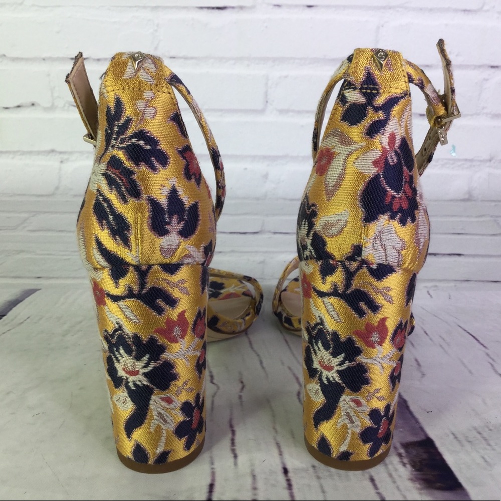 Sam Edelman Yaro Sz 6 Gatsby Floral Jacquard Heels - Picture 4 of 8